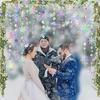 Christmas garland snowflake round shape 3 pieces approximately 12m long paper ornament hanging decoration party birthday wedding Year