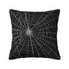 Spider Web Halloween Pillow Cover Printing Simple Decorative Cushion Cover Decorative Spider Web Cobweb Gothic Throw Cover Home