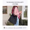 momotao Lightweight Nylon Shoulder Bag, Unisex, for Men and Women, Crossbody Bag, Holds A4 Size Items, Simple Design, Large Capacity, Stylish, Solid