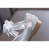 Summer new Korean style girls' princess little girl bow strap leather single shoes