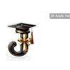 Alphabet Design Graduation Decorations 2D Flat Desktop Ornament Graduation Gifts  Celebration