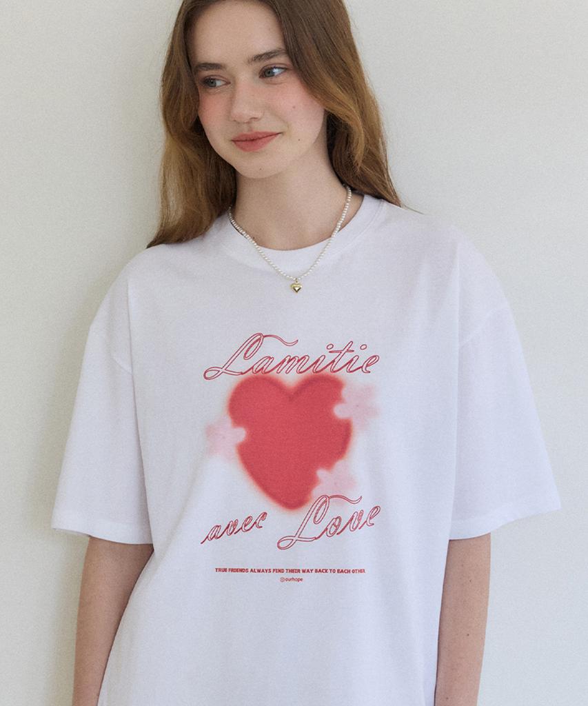 OURHOPE Love Bloom T-Shirt - White