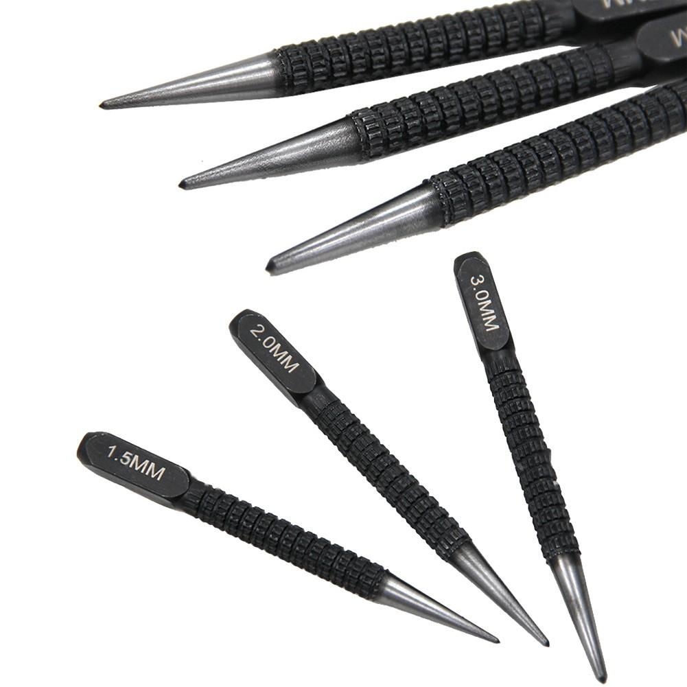 Center Punch Locating Punch Drilling Fixer Black Cylindrical Nail Punching Pin