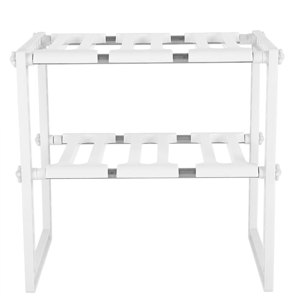 Telescopic Stand Storage Shelf Space Save Cupboard Extending Extra Home