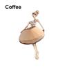 Fashion Backpack Bag Ballet Girl Pin Crystal Badge Clothes Accessories Dancing Girl Brooches