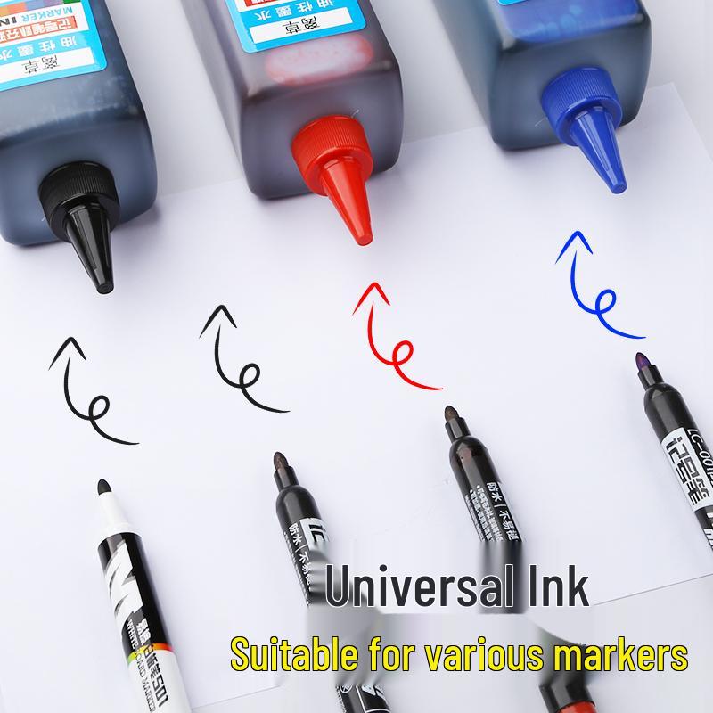 Oil-Based Marker Refill: Water & Oil Resistant, Fade-Resistant, Large-Tip Compatibility