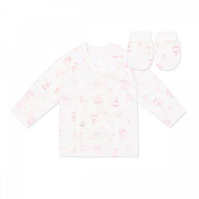Pinkland Supima Bodysuit Mitten Set Mlsnbe08