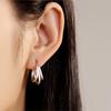 925 Silver Exquisite Multi-layer Ear Ring Jewelry Versatile Hoop Earrings For Women Jewelry Fine Birthday Party Gift