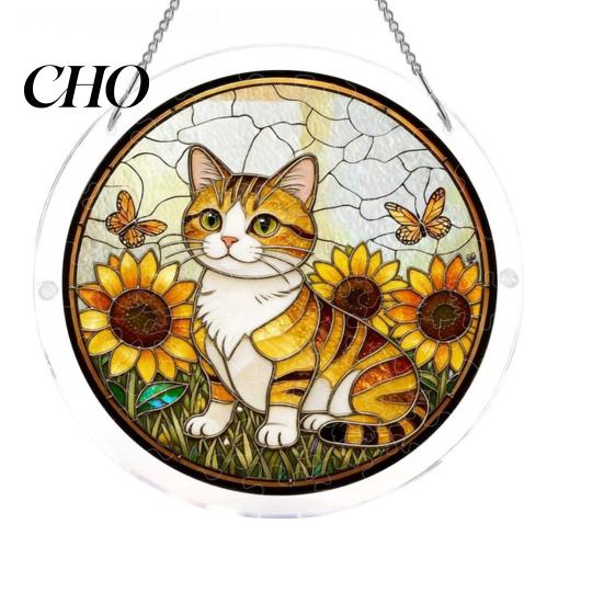 Solar Kollektor Puzzle Kunst Acryl Sonnenfänger Buntglas Effekt Fenster Hängeornament DIY Bunter Lichtreflektor Sonnenfänger Set für