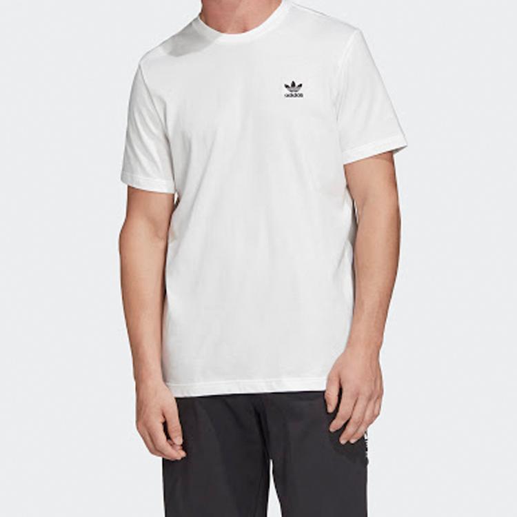 Adidas Originals Essential Tee Sports Short Sleeve Men Tops White FM9966