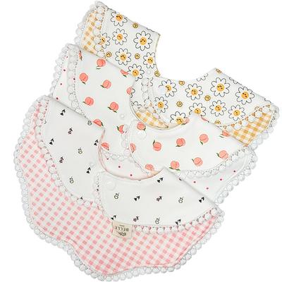 Bell Baby Baby Double-sided Bib 3-piece Set, A, 1 Set