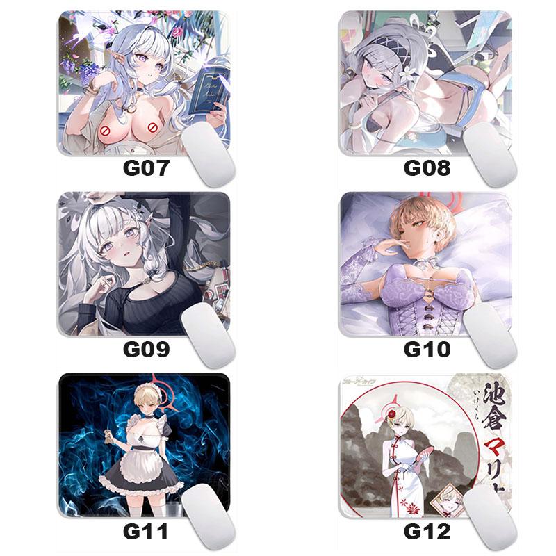 Anime Mouse Pad Small Gaming Mousepad Azusa Aris Himari Marina Iori Gamer Standard MousePads PC Compact Non-Slip Office Mousemat