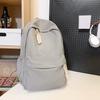 School bag girls' backpack large capacity junior high and high school students simple design niche college student men's backpack