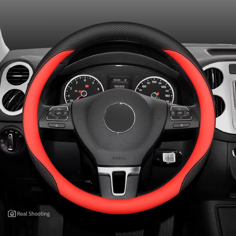 Pro VW Volkswagen Tera Teramont Potah Volantu Kůže Ultratenký Protiskluzový Prodyšný Potah Madla Auta Interiérové Doplňky