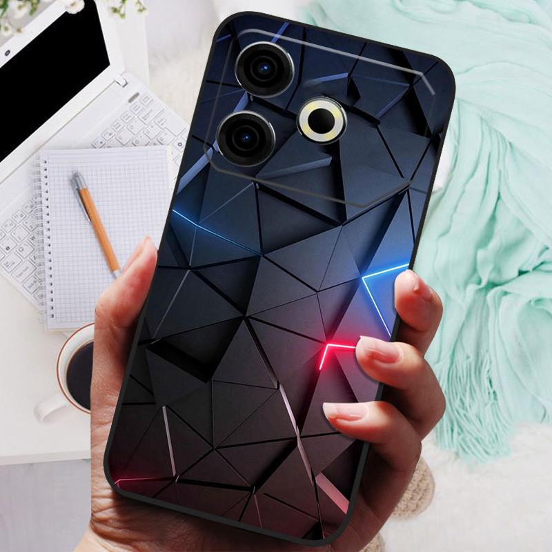 Für Tecno Pova 6 Neo Hülle Pova6 Neo Luxus Handy Silikon Rückseite Für Tecno Pova 6 Neo Hüllen Pova 6Neo Schutzhülle Capas