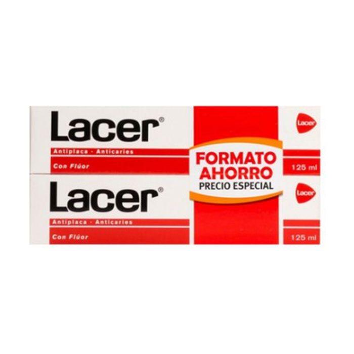 Dentifrice - Lacer - Antiplaque Anticaries - 2x125ml - Adulte - Mixte