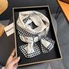 Long Small Silk Scarf Women's Autumn and Winter Versatile Thin and Narrow Scarf with Shirt Fashion Headband New Decorative Scarf