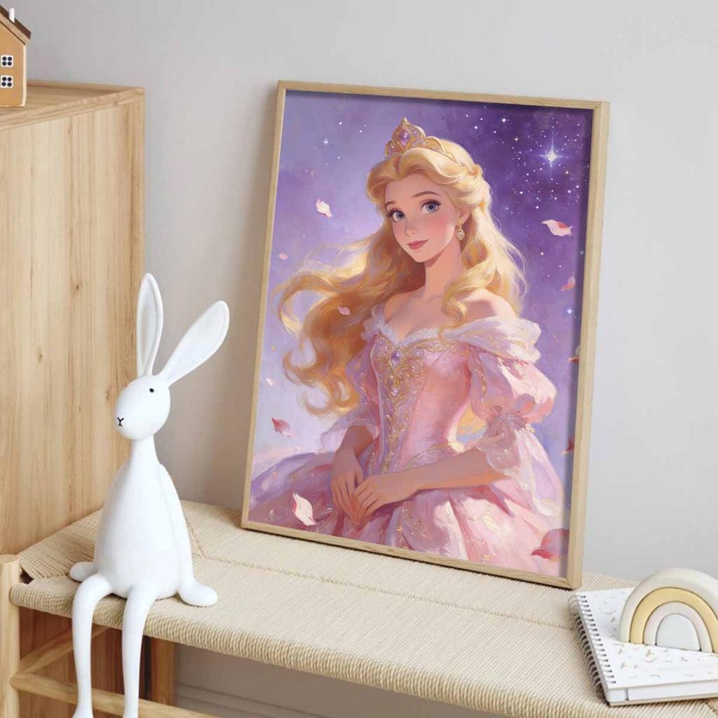 Disney Diamond Painting Art Mosaic Kit Handmade diy5D Home Decor Gift Princess Aurora Starry Night Portrait