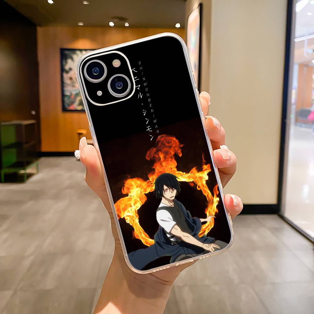 

Shonen anime -Fire- Force Phone Case For iPhone17,16,15,14,13,12,11 ,Pro Max,16/15/14 Plus Transparent Cover iPhone12
