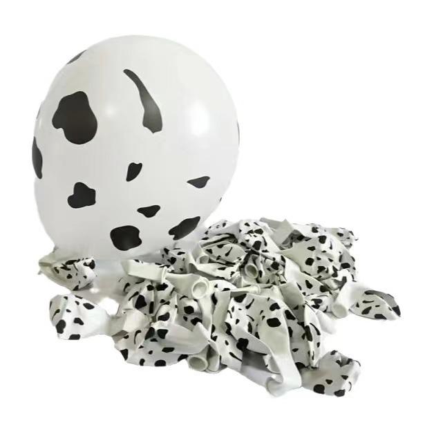 96Pcs Cow Block Theme Balloon Park Decoration Birthday Party Holiday Celebration Balloon