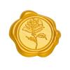 10Pcs Embossed Seal Stickers Adhesive Seal Decals for Wedding Invitations, Envelope, Birthday Valentines Christmas Card