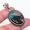 Natural Bloodstone Gemstone Handmade 925 Sterling Silver Pendant 1.77" AP-15063