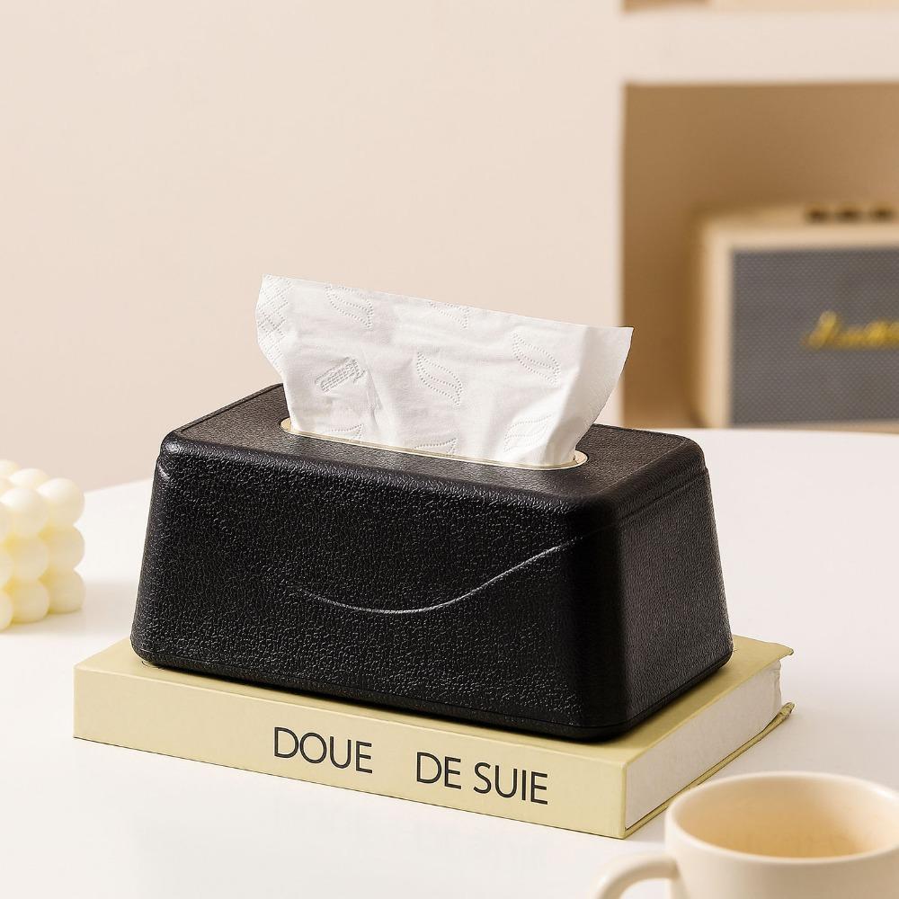 Built-in Spring Tissue Box Holder Large Capacity Paper Holder Durable Tissue Box Cover Living Room
