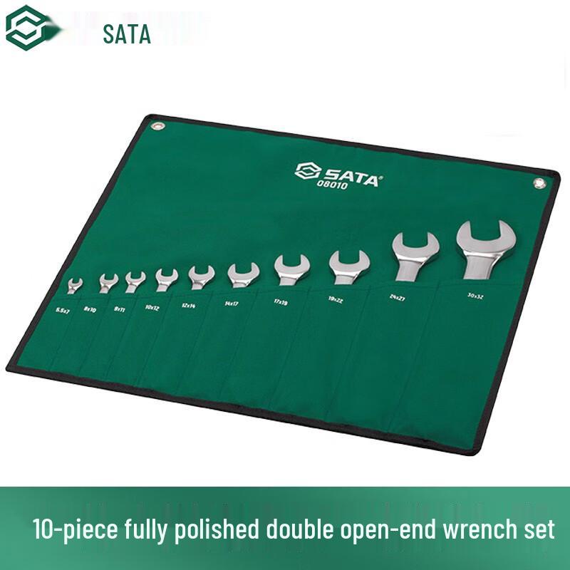 SATA 10-Piece Double Open-End Wrench Set