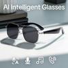 New AI Simultaneous Interpretation Smart Glasses Bluetooth 5.4 Sunglasses Glasses Wireless Call HIFI Music Anti-UV For Men And Women
