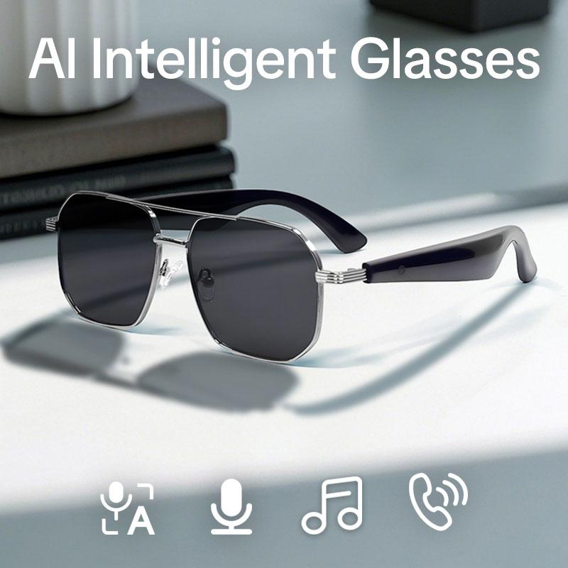 New AI Simultaneous Interpretation Smart Glasses Bluetooth 5.4 Sunglasses Glasses Wireless Call HIFI Music Anti-UV For Men And Women