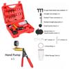 2 in 1 Brake Bleeder Kit Hand held Vacuum Pump Test Set for Automotive with Protected Case,One-Man Brake Clutch Bleeding Tool