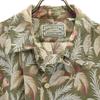 American Eagle Outfitters 90s Linen Blend Old Floral Five-quarter Sleeve Open Collar Shirt Men's Used