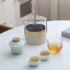 Wanchunhe Portable Ceramic Gaiwan Tea Set