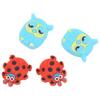 4 PCS Tennis Racket Vibration Dampener Cartoon Animal Shape Tennis Shock Absorber Red Ladybird
