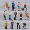 High Quality Collection  Garden Decoration Simulation Farmer Farm Staff People Figurines Model Miniature Figure
