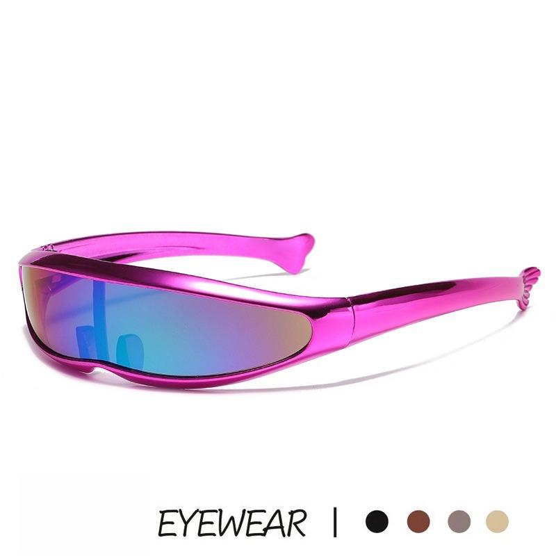 Futuristic Cool Personalized Electroplated Sunglasses Women Men   Steampunk Goggles Rave Party Glasses   Uv400