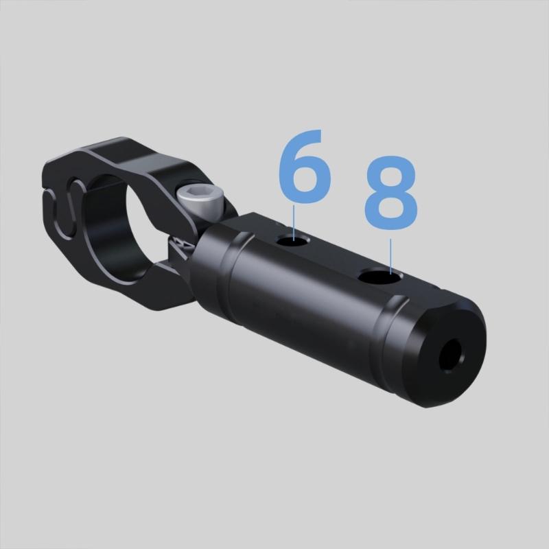 Navigation Mount Extension for 22 Mm Handlebars, Aluminum Accessory Bar for Motorcycle Travel, Camera Placement, and Open Cockpit Space