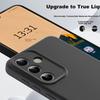 Samsung S25 Phone Case, S25 Premium Liquid Silicone Shockproof Soft, Full Lens Protection, Anti-Fingerprint Heat Dissipation, Solid Color Outer, Black