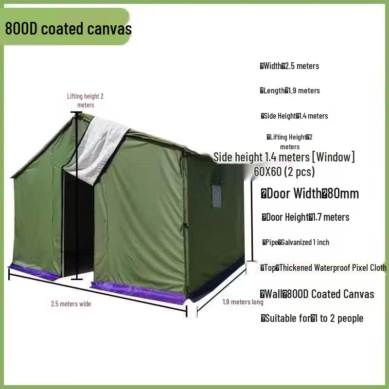 JINGGENG Heavy-Duty Winter Warm Canvas Tent