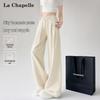 La Chapelle Women's High-Waist Wide-Leg Trousers