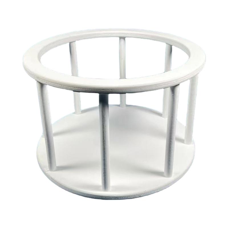 

Wooden Baby Photo Props Round Basket Infant Photo Props Comfortable Basket for Professional & Amateur Photographers 1