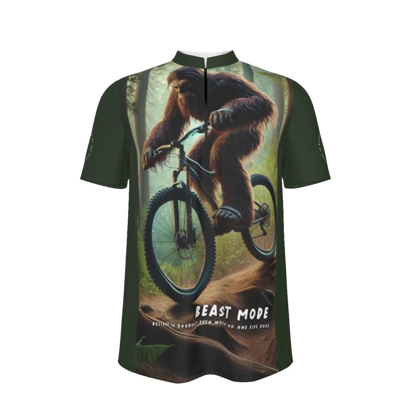 Beast Mode Cycling Jersey – Downhill MTB Bigfoot Graphic L