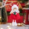Cute Red Green Christmas Elf Doll Plush Xmas Tree Hanging Angel Pendants Holiday Party