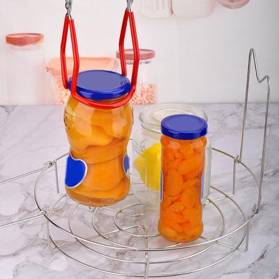 Edelstahl-Dampfgitter Faltbarer Glasheber für Einmachgläser Hitzebeständiges Einmachglas