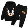 New Sonic Children's Clothing Set Long Sleeve Hoodie And Pants Spring Autumn Male Primary School Students Cotton Polyester Blend