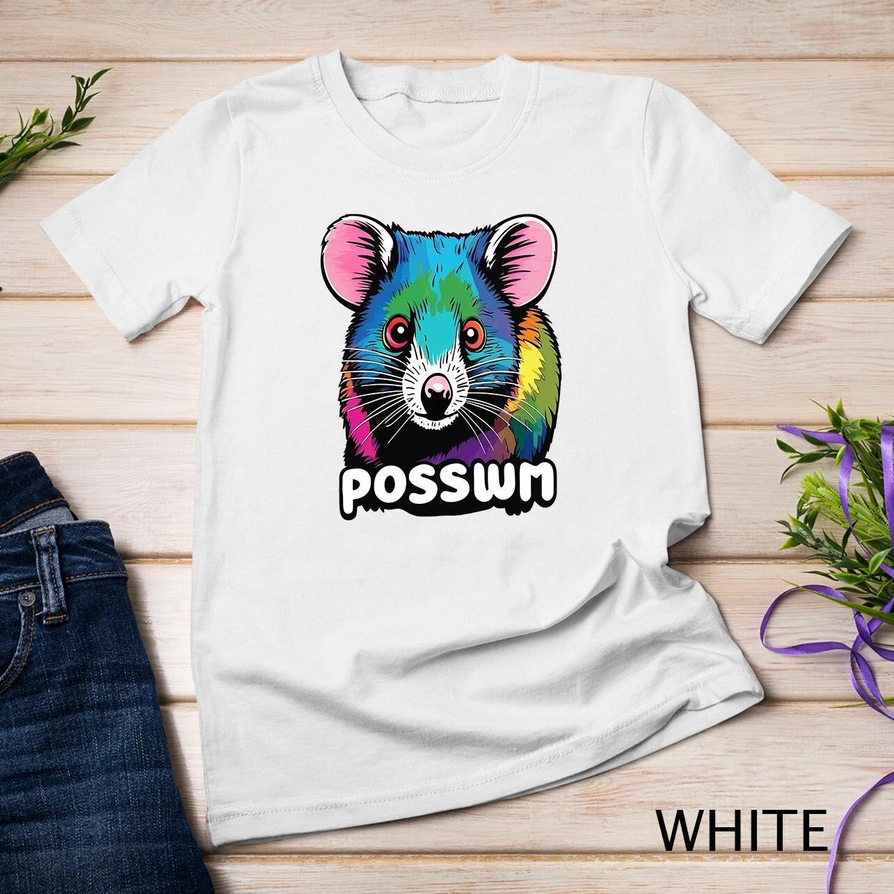 Possum Colourful Possum Lover T-Shirt Unisex T-shirt 4XL