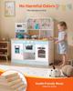 Kitchen Playset Kids Pretend Cooking Play Toy 24 Piece Accessories White
