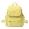 Color Solid Unisex Backpack With Laptop Pocket For Student Commuter Schoolbag
