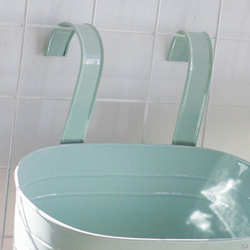 Çift Kancalı Saksı Askıları Balkon Saksıları İçin Geniş Kapasiteli Ev Dekorasyonu Veranda Korkulukları