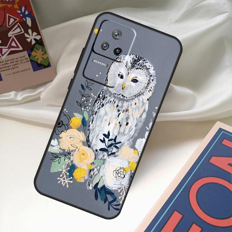 Cute Owl Cartoon Case For Xiaomi 14 13 Ultra 12 Lite 11T 12T 13T Pro POCO M6 X3 X5 X6 Pro F3 F5 M5s Cover